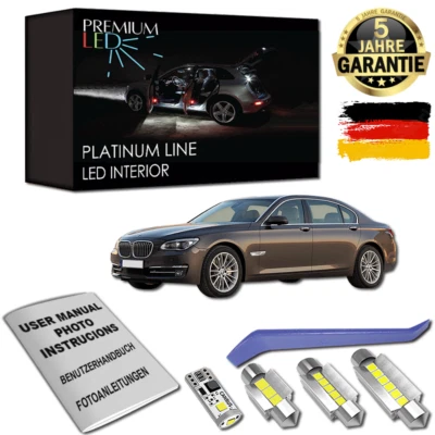 LED Innenraumbeleuchtung Premium Set für BMW 7er F01 F02 G11 21x LED CANBUS Weiß - Bild 1 von 4