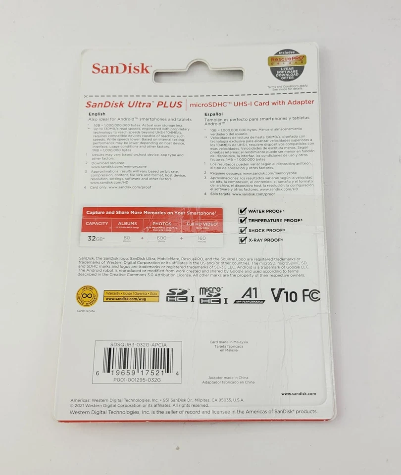 Ultra Plus SanDisk 32gb - Image 2 of 2