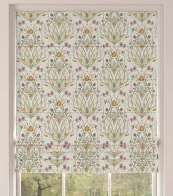 Chateau Potagerie creme - Verdunkelungs-Raffrollo - 150 cm breit x 140 cm Tropfen