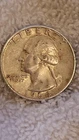 1964D Washington Quarter, Circulated, Ungraded, Very Fine Condition 90% Silver