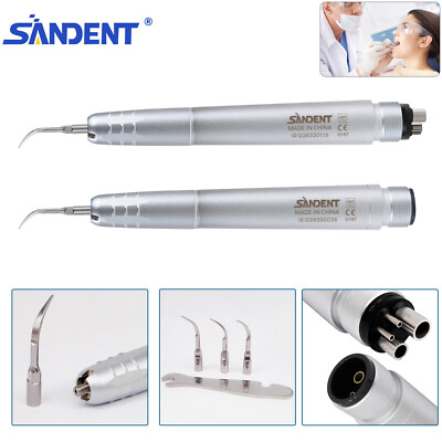 USA Dental Ultrasonic Air Perio Scaler Handpiece Hygienist 2 & 4-Holes 3 Tips