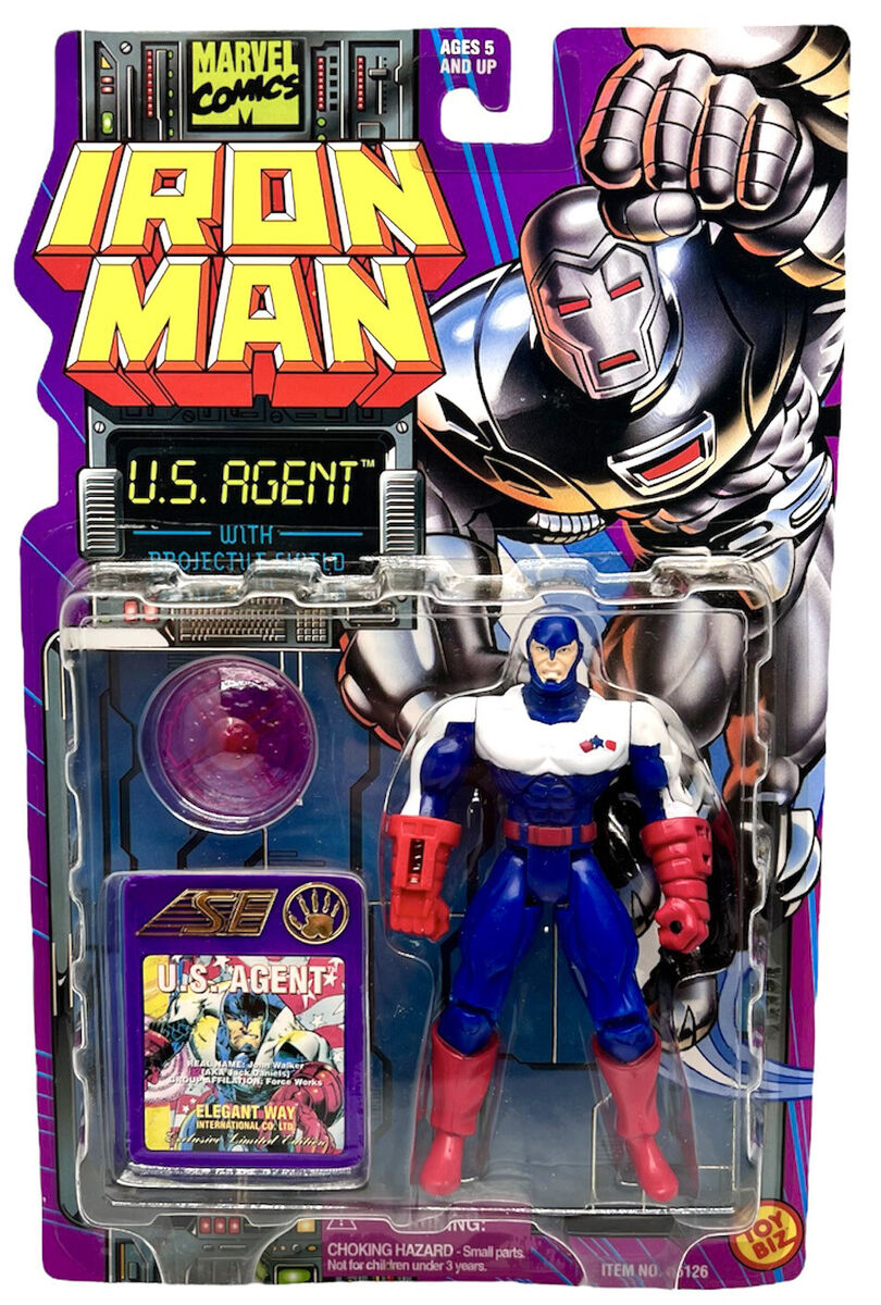Marvel Legends Iron Man U.S. Agent Action Figure Vintage