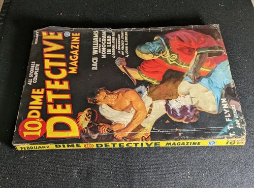 Dime Detective 1937 February. Asian menace cover. Ungraded Complete - Picture 3 of 4