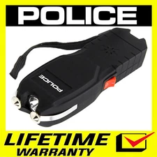 POLICE Stun Gun 2101 Heavy Duty Rechargeable with LED Flashlight and Siren Alarm