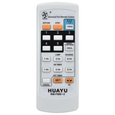 New HUAYU RM-F989+2 Universal Panasonic Midea For Ceiling Fan Wall Fan Remote