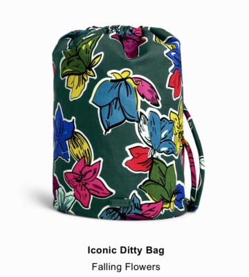 vera bradley falling flowers backpack