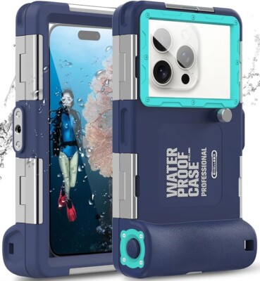 Shellbox 2nd Gen. Waterproof Professional Diving Phone Case, Iphone and Galaxy