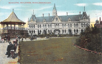 MIDDLESBOROUGH - MUNICIPLE GEBÄUDE ~ EINE ALTE POSTKARTE #224802