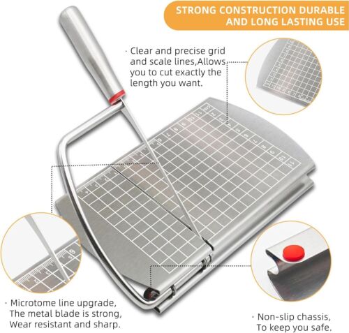 Cheese Slicer Cutter Board Stainless Steel Wire Cutting Hand Tool w/Size Scale - Picture 5 of 14