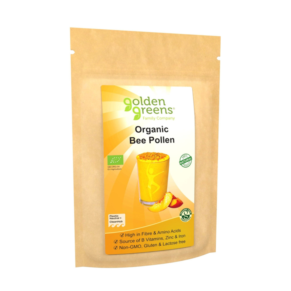 Golden Greens Organic Bee Pollen 200g Raw Superfood Granules