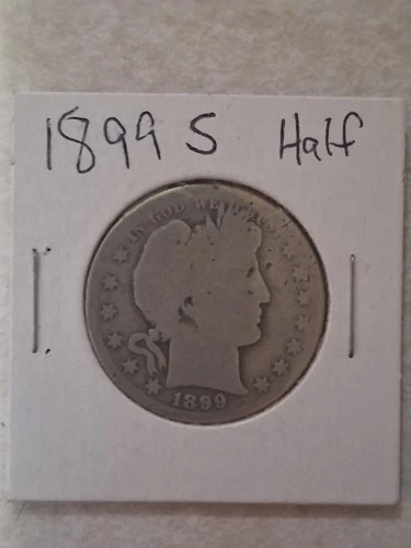 1899 S Silver Barber Half Dollar Coin