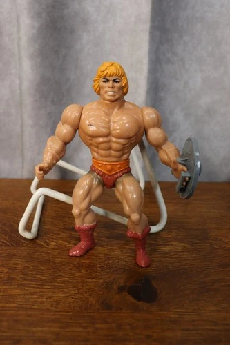 Vintage 1981 Masters Of The Universe He-Man Figure SOFT HEAD With Shield