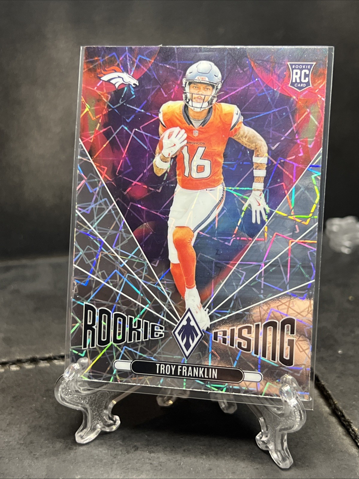 2024 Panini Phoenix - Rookie Rising Troy Franklin #RR-TFN Lazer (RC)