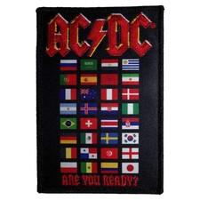 AC/DC Patch · Are You Ready Flags · Band Aufnäher · Offizieller Merch