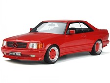 Mercedes C126 560 SEC Wide Body signal red resin model car OT995 Otto 1:18