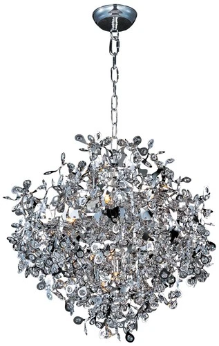 Maxim Comet 25" Wide Chrome and Crystal Chandelier - Picture 2 of 10