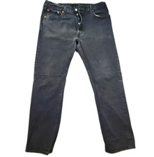 Levis 501 Jeans Men's Size 38x34 Black Button Fly Original Fit Red Tab  49