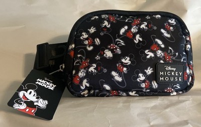 NWT Bioworld Disney Belt Bag Fanny Pack - Mickey & Minnie Mouse Print (BAGS)