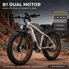 Bluvall 7 Speed Electric Bikes for Adults 3000W 48V 23Ah 26" Fat Tires 35 MPH US