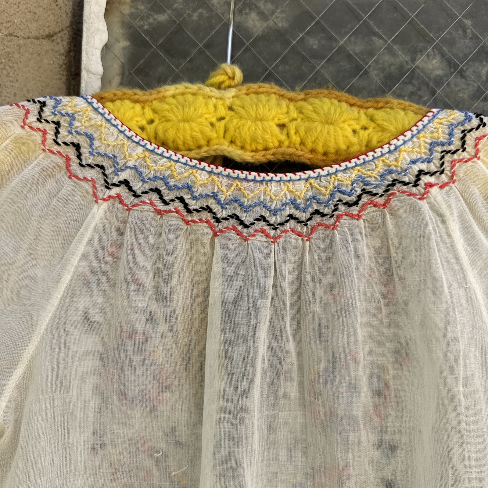 Vintage 1930s Hungarian Peasant Blouse  Cotton Co… - image 15