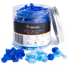 120 PCS T Tap Wire Connectors - Quick Splice Wire Connectors - Quick Dis