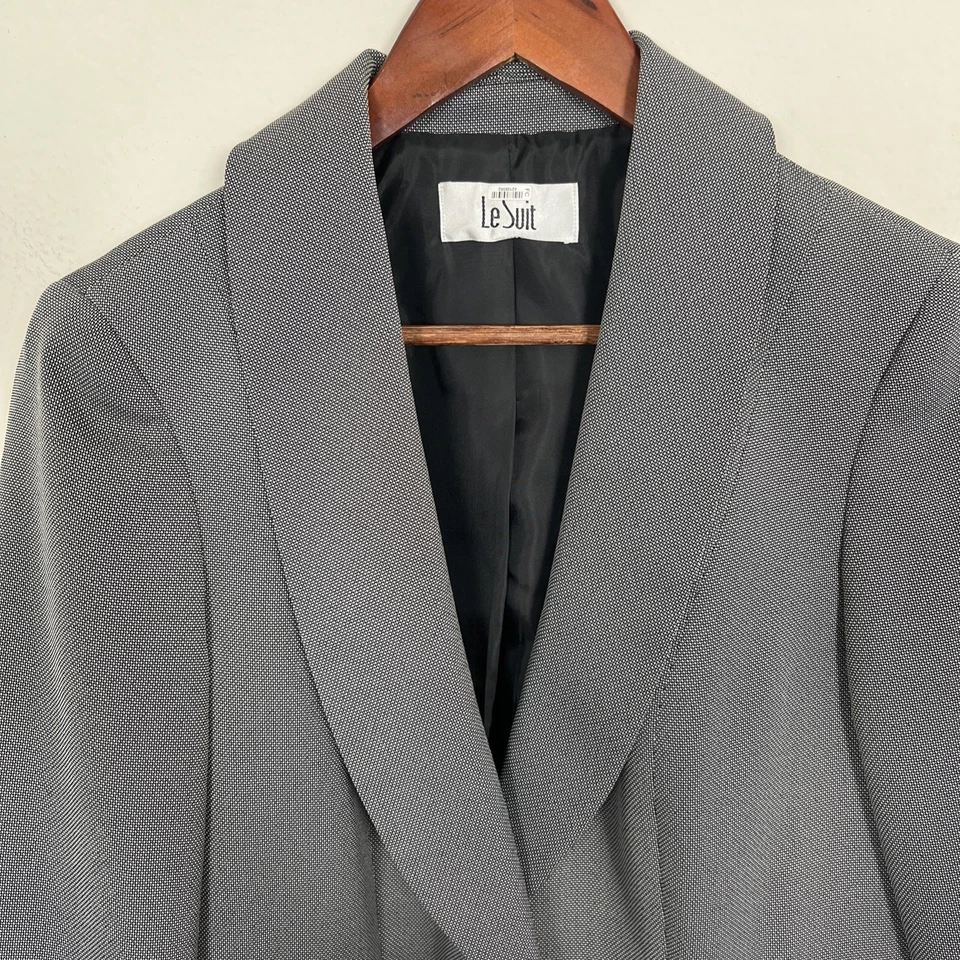 TRAJE PANTALÓN LESUIT//TALLA 8/ENTREPIERNA 31.5"/NUEVO CON ETIQUETA/AL POR MENOR $220/NEGRO/BLANCO Foto 3 de 4