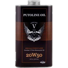 PUTOLINE GENUINE V-TWIN 20W-50 Motorcycle Oil FULLY SYNTHETIC 1 LITRE