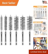 Comprehensive 6-Piece Drill Brush Kit with 1/4'' Hex Shank for Tough Cleaning