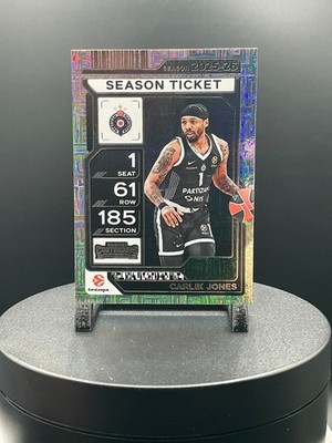 2025-26 Panini Contenders EuroLeague #67 Carlik Jones, Partizan Mozzart Bet Belg