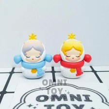 NEW POP MART POP BEAN SKULLPANDA Snowman Winter Holiday Red Blue 2 Mini Figures