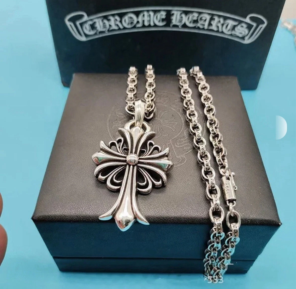 CHROME HEARTS Collana stile cuori cromati