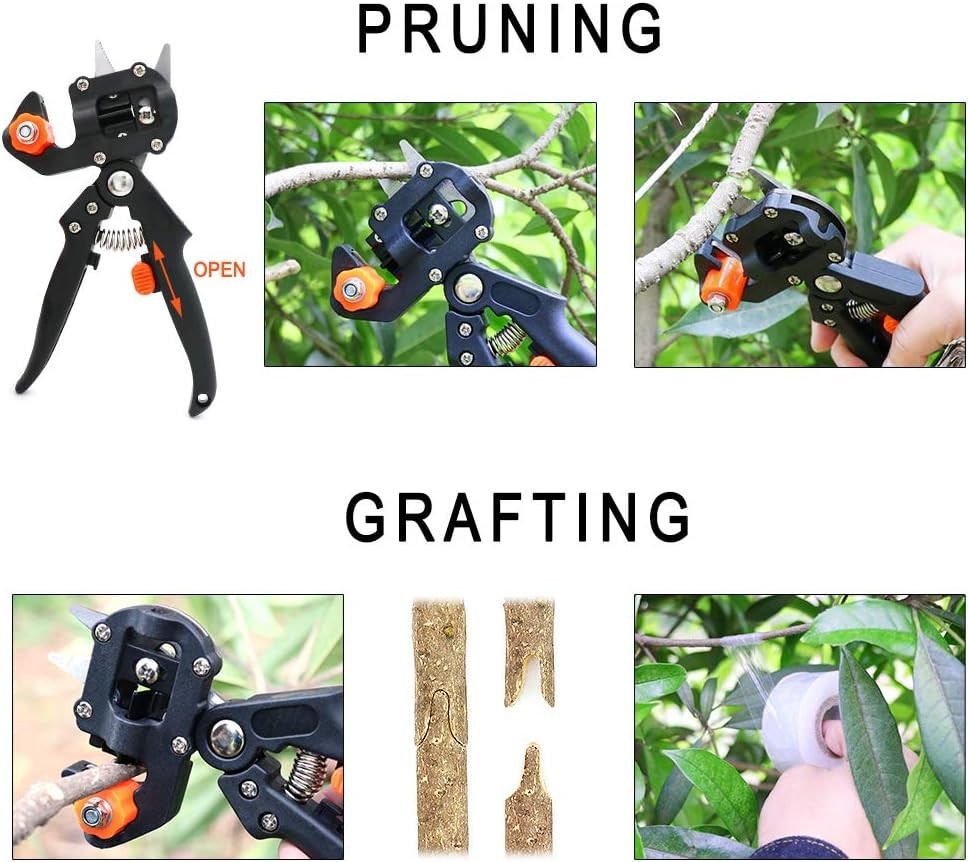 Garden Grafting Tool Kits, 2 in 1 Pruning Tools Including Grafting Knife Repl...