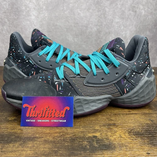 Adidas Harden Vol. 4 Amber Tint Size 11.5 EF9924 Black Confetti Men’s Sneakers