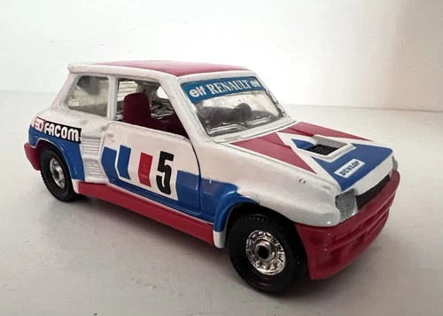 1980 VINTAGE CORGI TOYS RENAULT 5 TURBO RACE CAR - No. 381-B - VG HTF MODEL WOW