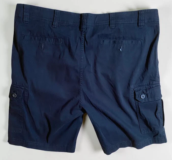 Pantalones Cortos Foundry Para Hombre 46 Negro Carga Cómodos Elastizados Doble Lateral Solapa Trasera Foto 2 de 4