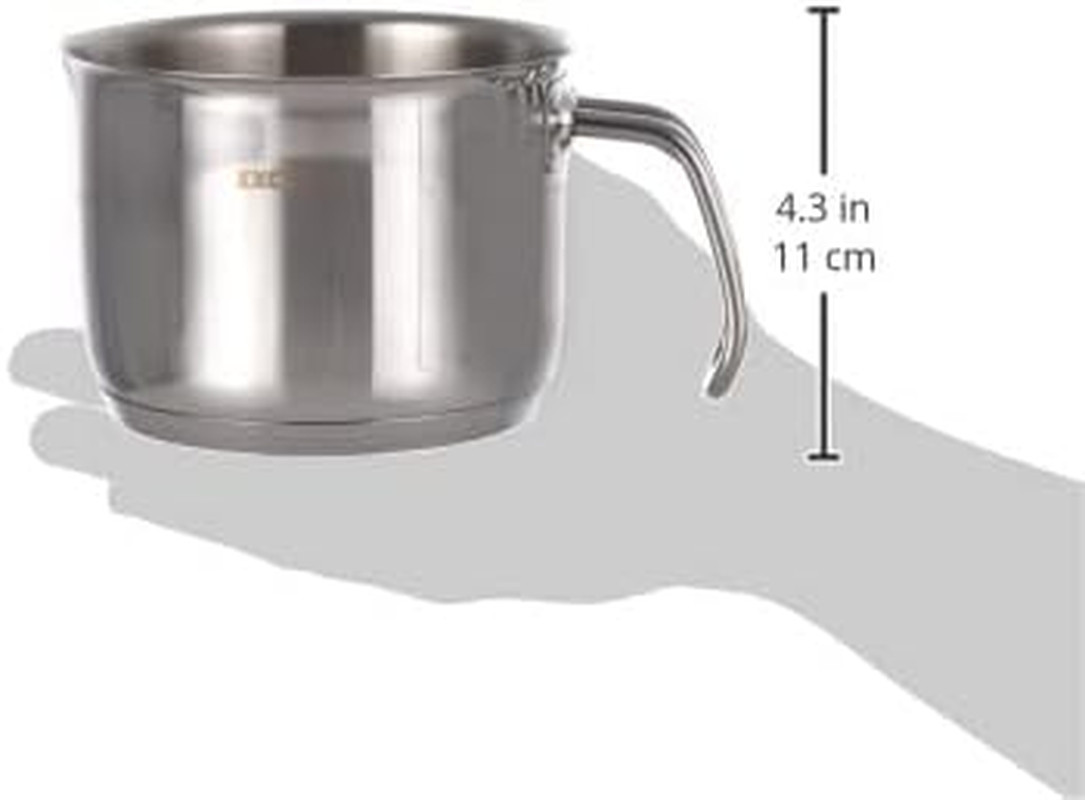 Bollilatte Elegance in Acciaio Inox 900ml con Becco Versatore Argento - 2