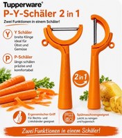 Tupperware – 2 In 1 P + Y SchäLer Peeler SparschäLer UniversalschäLer SchäLfix