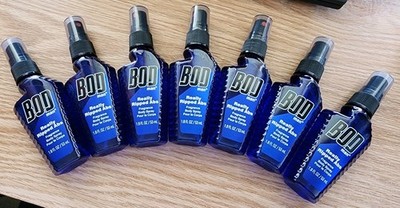 (7) Bottles of BOD Really Ripped Abs by Parfums De Coeur Body Spray 1.8 oz