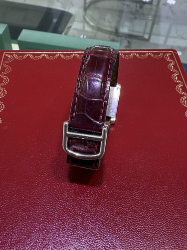 Cartier Tank Francaise Small 18k White Gold Factory Diamond Ladies Watch 2403 - Picture 5 of 14