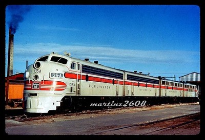(MZ) DUPE TRAIN SLIDE-BURLINGTON  (CB&Q)  135A+  POWER LASH-UP