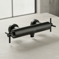 Grohe 2-Griff-Brausebatt. Atrio 26895 Wandmontage Kreuz-Gr. Hard Graphite Geb.