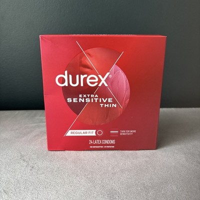 Extra Sensitive Thin, Regular Fit , 24 Latex Condoms