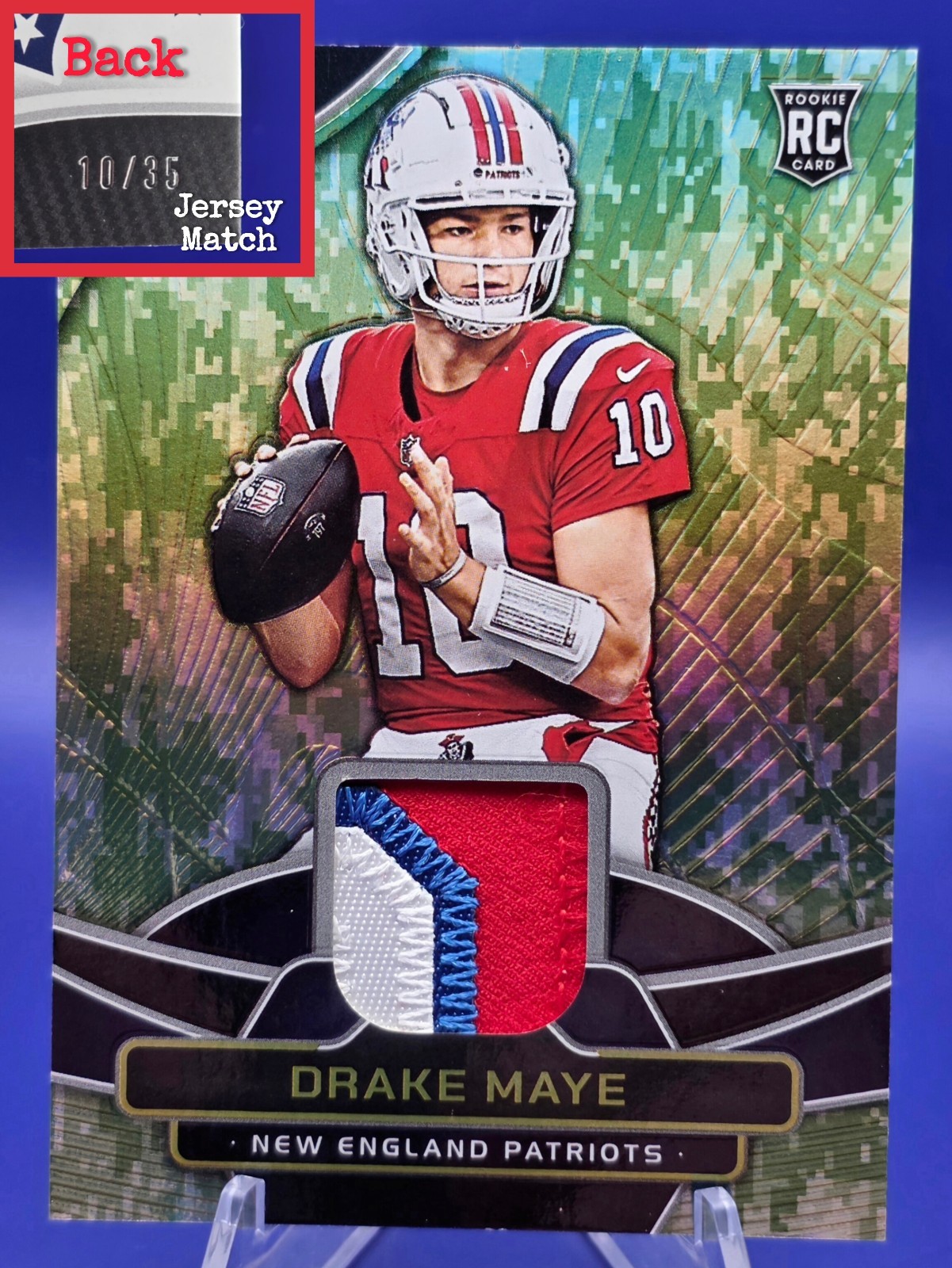 Drake Maye Panini Totally Certified Totally Certified Materials #TCMDRK Mirror Platinum Camo