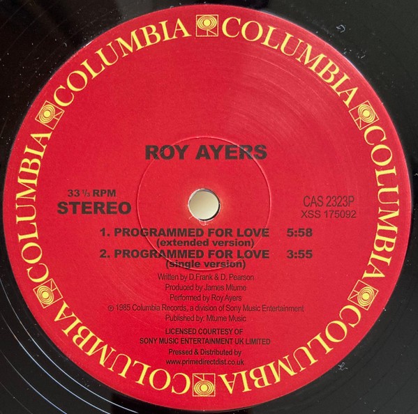 Roy Ayers - Programmed For Love (12") (Mint (M)) - Generic