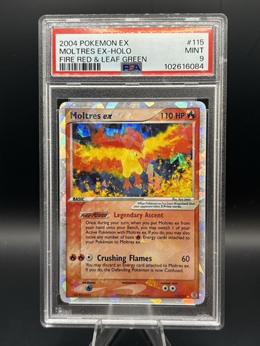 Pokemon EX FireRed & LeafGreen Moltres ex #115 PSA 9 MINT