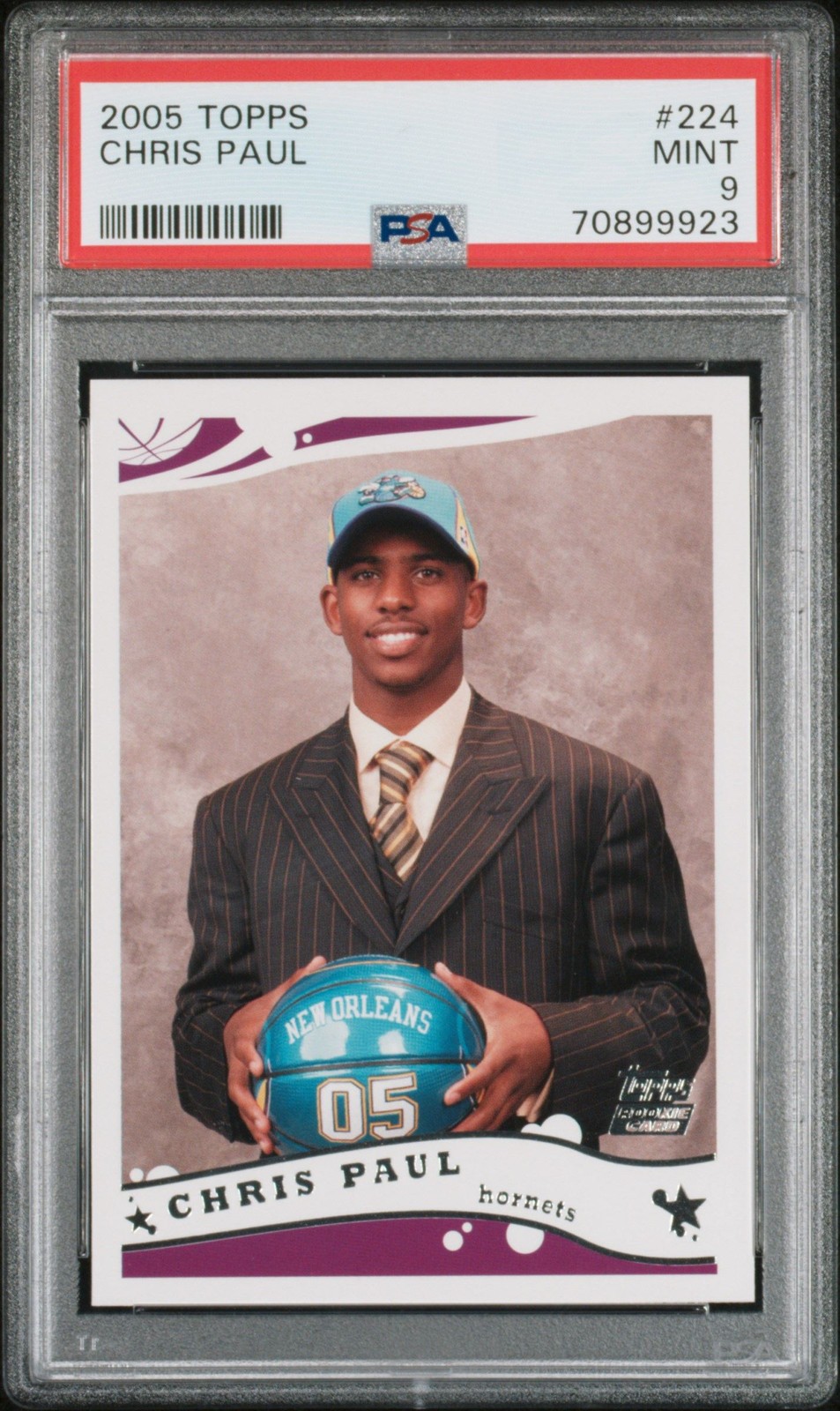 2005-06 Topps CHRIS PAUL RC PSA 9 #224