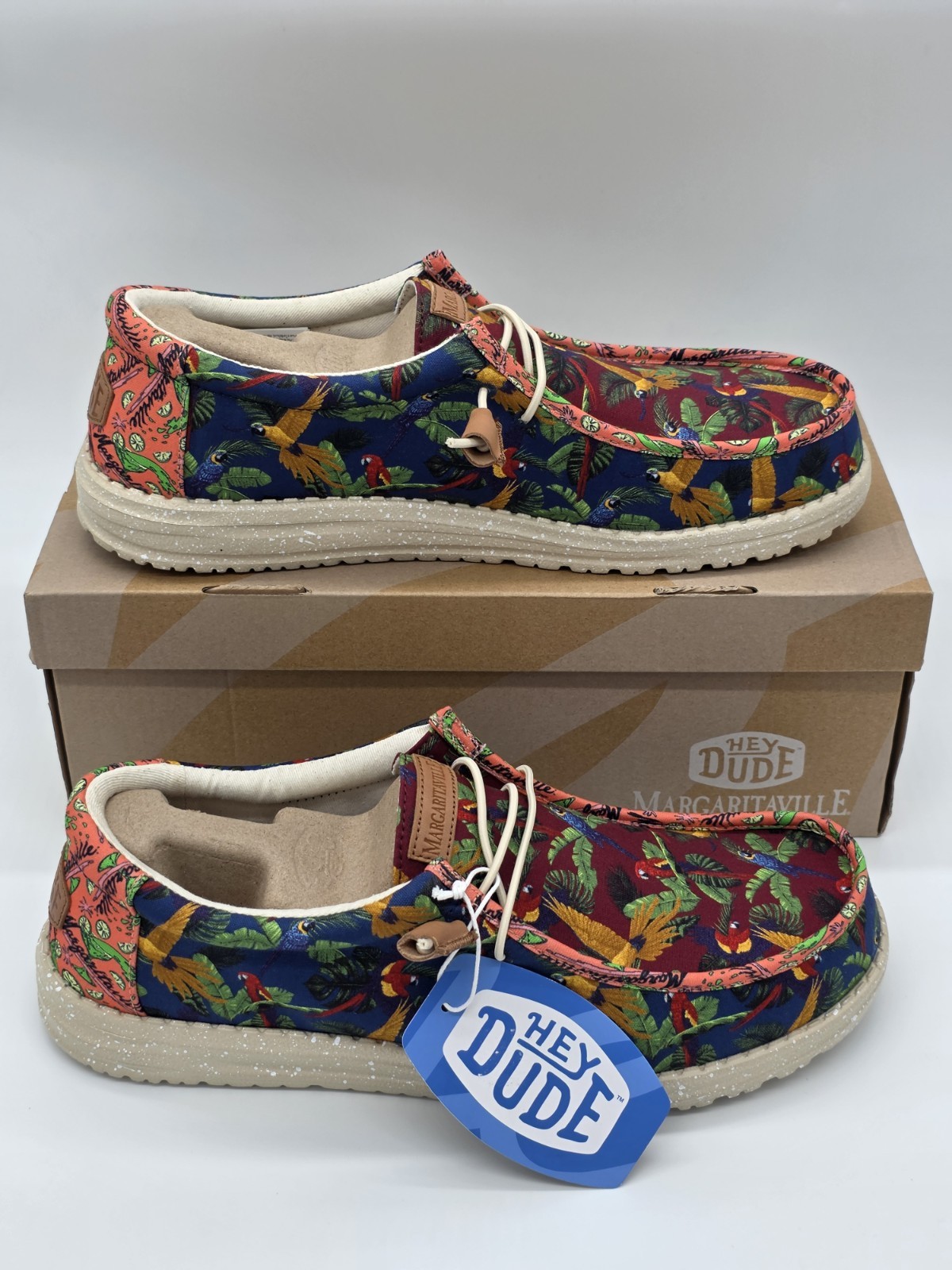 Hey Dude Margaritaville Wally Shoes Limited Edition Vacation Men's Size 13 NEW