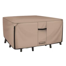 ULTCOVER Square Patio Heavy Duty Table Cover - 600D Tough Canvas Waterproof