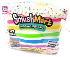Viral Smushmart Rainbow Layer Cake 100 Squishy RMS Crazy Fun Triangle Slice