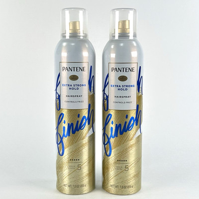 2x Pantene Pro-V Extra Strong Hold Hairspray Finish 7 oz Level 5 Frizz Control